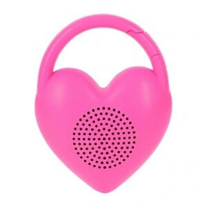 Pink Heart Carabiner Bluetooth Wireless Speaker Comes With Charging Cable 4.3”